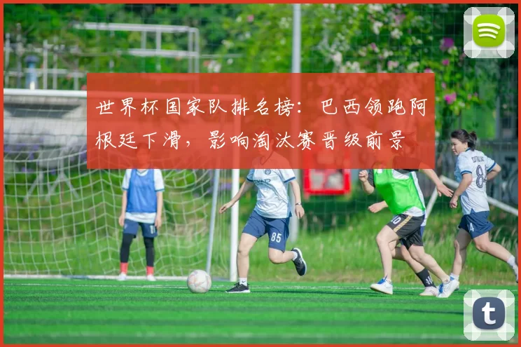 世界杯国家队排名榜:巴西领跑阿根廷下滑,影响淘汰赛晋级前景