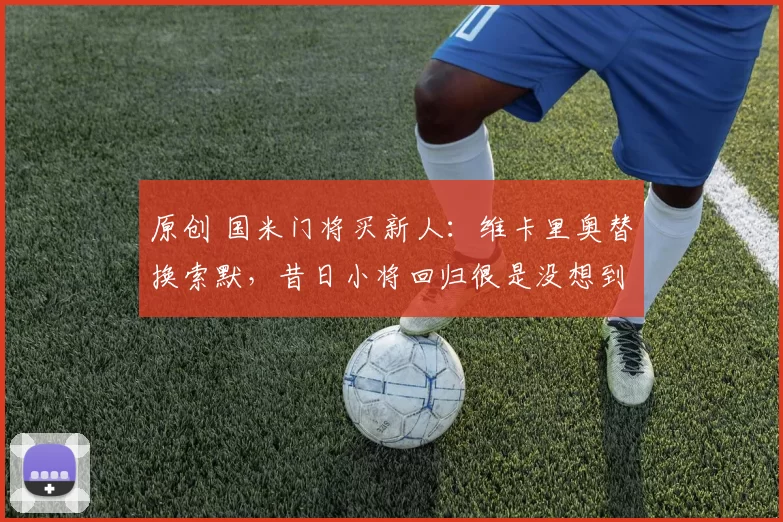 原创 国米门将买新人：维卡里奥替换索默，昔日小将回归很是没想到